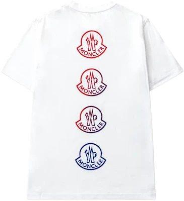 Moncler Camiseta Blanca Manga Corta con Estampado Gráfico en la Espalda. G20918C00033829H8001 Lookbook Moncler Camiseta Blanca Manga Corta con Estampado Gráfico en la Espalda. G20918C00033829H8001
