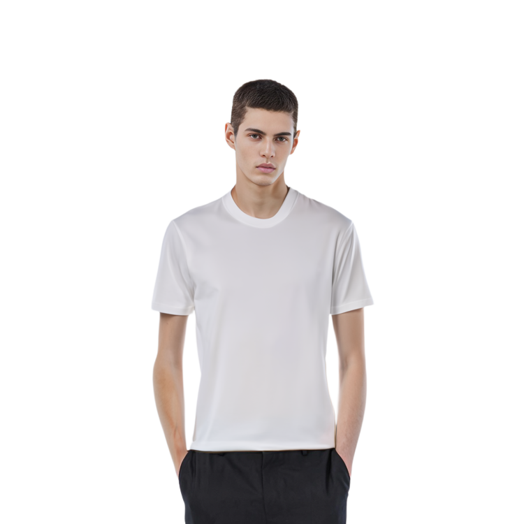 Details for Moncler Camiseta Blanca Manga Corta con Estampado Gráfico en la Espalda. G20918C00033829H8001