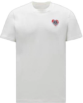 Moncler Kemeja-T Lengan Pendek Logo Cetak Putih Crewneck I20918C000418390T034 Order Moncler Kemeja-T Lengan Pendek Logo Cetak Putih Crewneck I20918C000418390T034