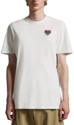 Moncler Kemeja-T Lengan Pendek Logo Cetak Putih Crewneck I20918C000418390T034 Lookbook Moncler Kemeja-T Lengan Pendek Logo Cetak Putih Crewneck I20918C000418390T034