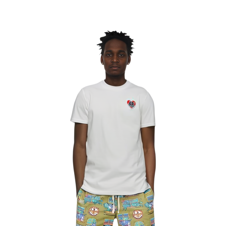 Moncler  White Crewneck Logo Printed Short Sleeve T-Shirt I20918C000418390T034 圖 6