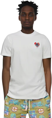 Moncler Kemeja-T Lengan Pendek Logo Cetak Putih Crewneck I20918C000418390T034 Details for Moncler Kemeja-T Lengan Pendek Logo Cetak Putih Crewneck I20918C000418390T034