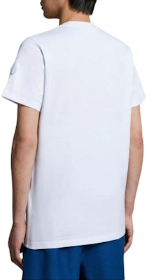 Moncler White Crewneck T-Shirt with Letter Graphic Print Short Sleeve. J10918C000138390T00A Shop Moncler White Crewneck T-Shirt with Letter Graphic Print Short Sleeve. J10918C000138390T00A