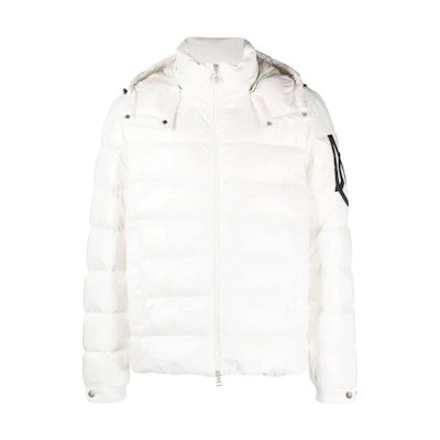 Moncler White Down Jacket Plain Design I20911A000075963V031