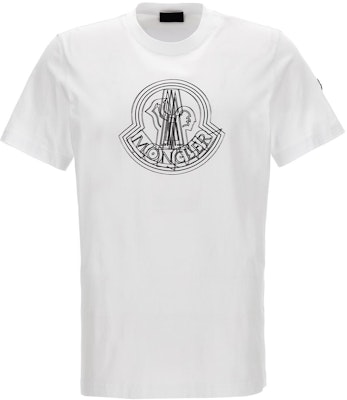 Moncler White Graphic Print Crew Neck Short Sleeve T-Shirt 8C0002889A17001 Order Moncler White Graphic Print Crew Neck Short Sleeve T-Shirt 8C0002889A17001
