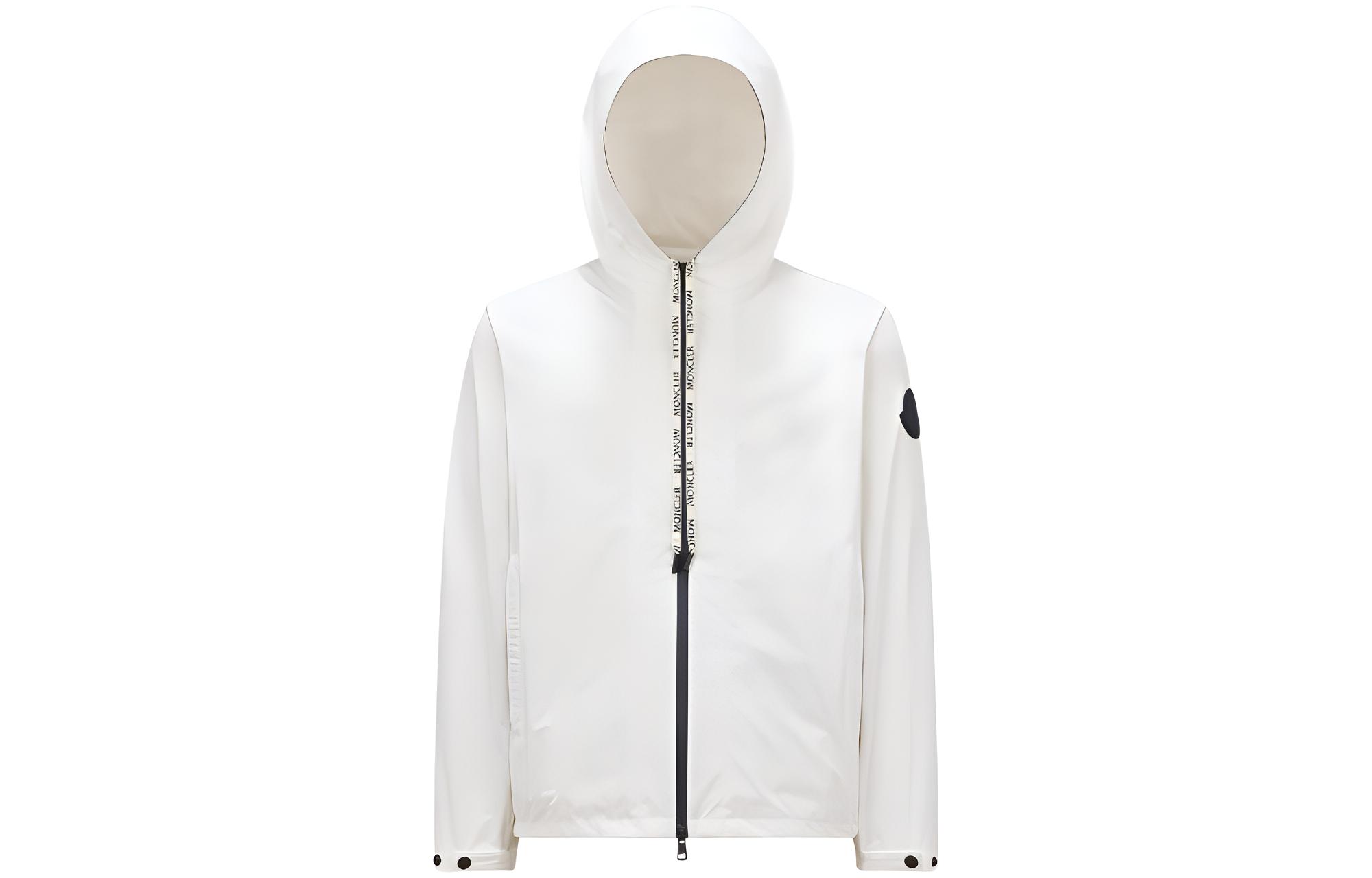 Moncler  White Hooded Jacket Casual Wear J10911A0015654A91034