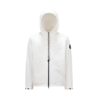 Moncler White Hooded Jacket Casual Wear J10911A0015654A91034