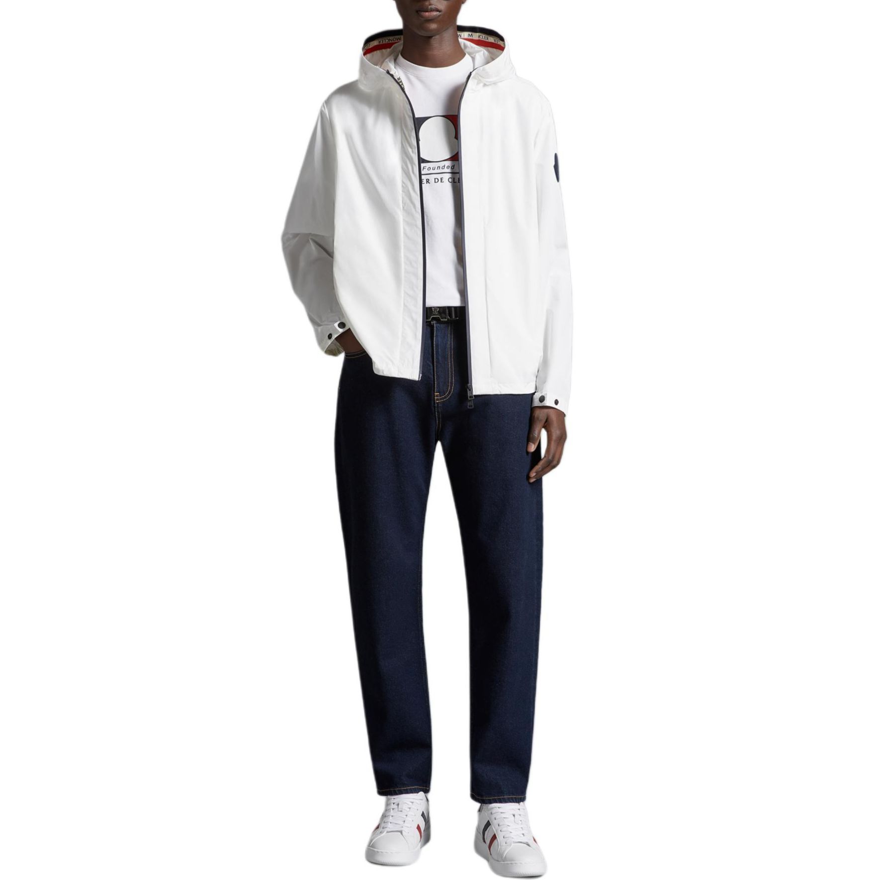 Moncler  White Hooded Jacket Casual Wear J10911A0015654A91034 圖 3