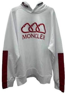 Sudadera Blanca Moncler con Estampado de Letras y Diseño de Capucha. 10918039750V8011001 Buy Sudadera Blanca Moncler con Estampado de Letras y Diseño de Capucha. 10918039750V8011001