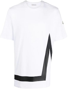 Camiseta Moncler Blanca con Logo y Rayas en el Cuello. H20918C000018390T001 Order Camiseta Moncler Blanca con Logo y Rayas en el Cuello. H20918C000018390T001