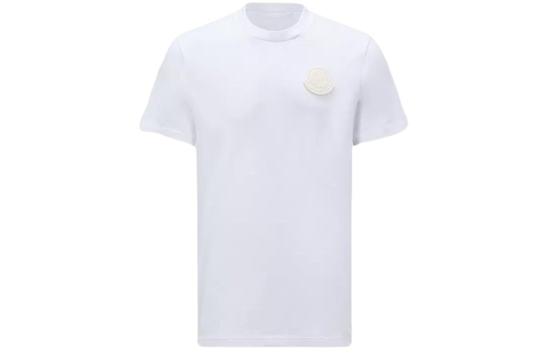 Moncler  White Logo Patch Crewneck T-Shirt. J10918C000458392700A 圖 2