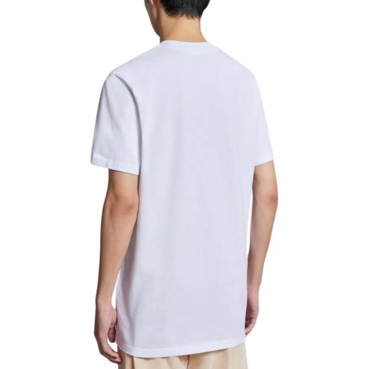 Moncler  White Logo Patch Crewneck T-Shirt. J10918C000458392700A 圖 5