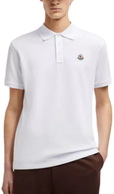 モンクレール ホワイト ロゴプリント 半袖 ポロシャツ J20918A0000984556002 Shop モンクレール ホワイト ロゴプリント 半袖 ポロシャツ J20918A0000984556002