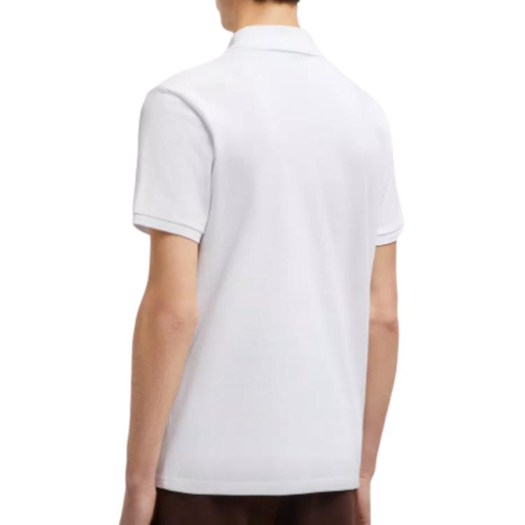 Purchase モンクレール ホワイト ロゴプリント 半袖 ポロシャツ J20918A0000984556002