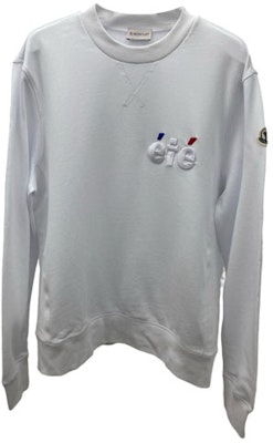 盟可睐 白色长袖刺绣 Logo 运动衫 10918G72810V8122001 Order 盟可睐 白色长袖刺绣 Logo 运动衫 10918G72810V8122001