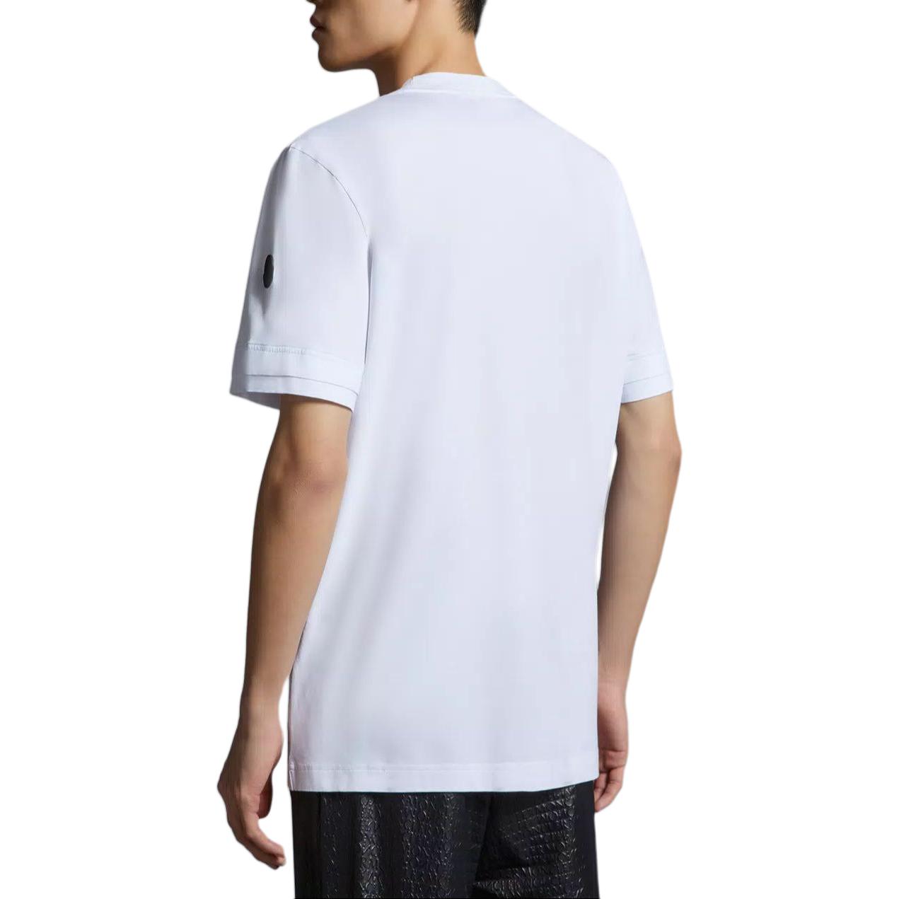 Purchase Moncler Kemeja-T Putih Cetakan Huruf Besar Gaya Kasual. J10918C0000289A17001