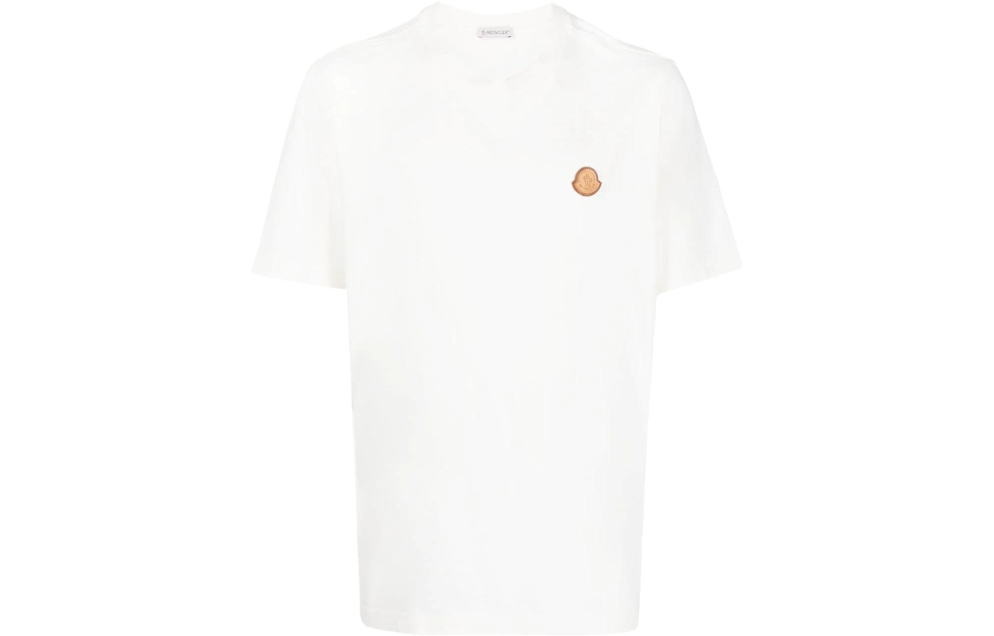 Order Moncler  White Slim-Fit Crew Neck T-Shirt 8C000518390T034