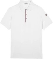 Moncler White Slim Fit Polo Shirt with Embroidered Logo. 8A00022899P0002 Moncler White Slim Fit Polo Shirt with Embroidered Logo. 8A00022899P0002