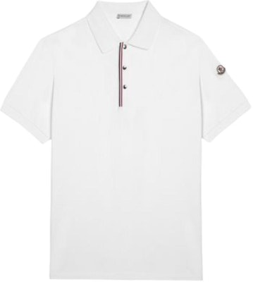 Moncler Kemeja Polo Slim Fit Putih dengan Logo Sulam. 8A00022899P0002 Buy Moncler Kemeja Polo Slim Fit Putih dengan Logo Sulam. 8A00022899P0002