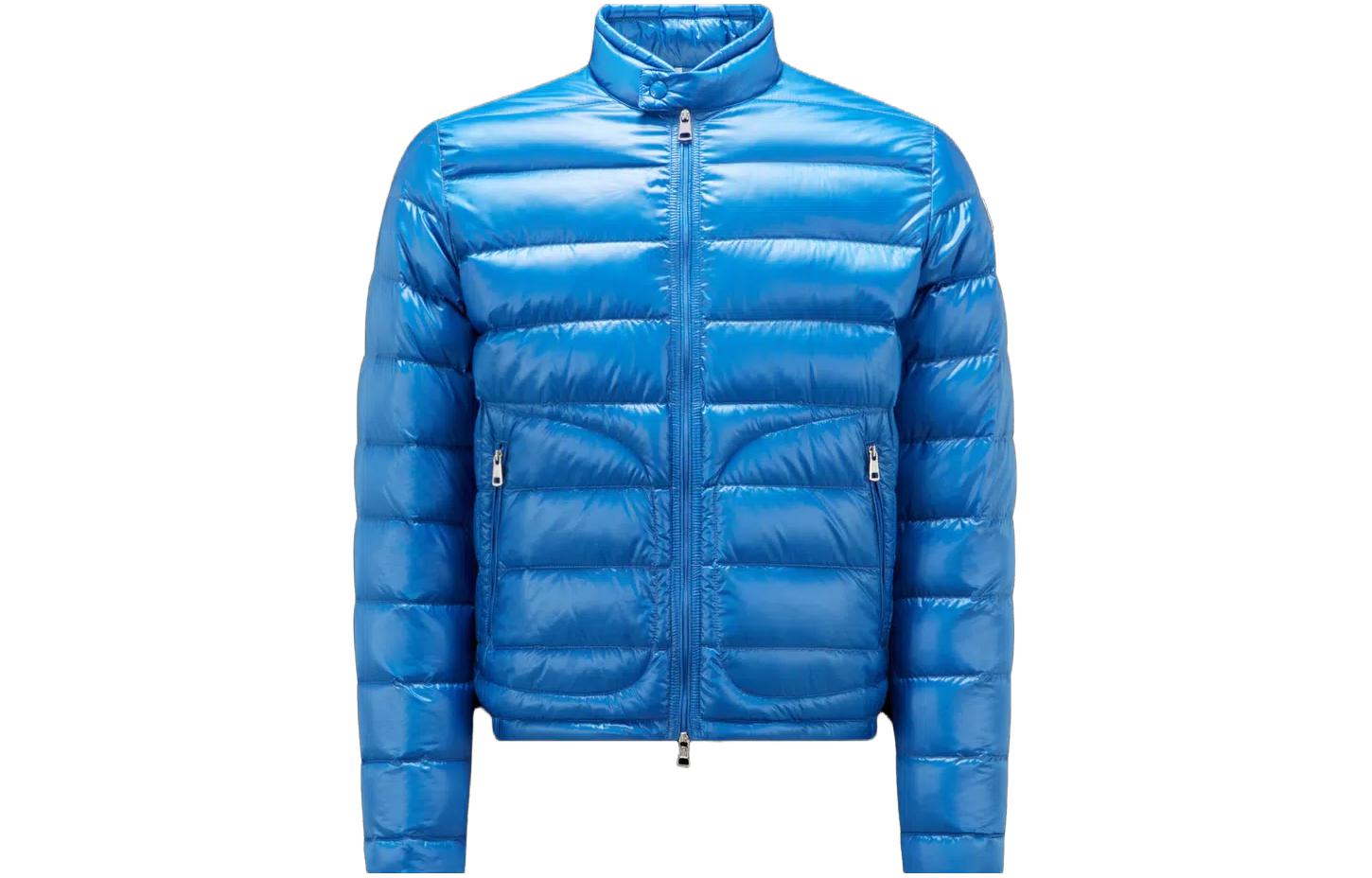 Moncler Acorus  Short Down Jacket Blue - Lightweight Casual Outerwear I20911A1060053029731