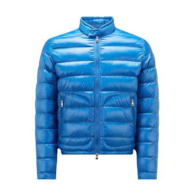 Moncler Acorus Short Down Jacket Blue - Lightweight Casual Outerwear I20911A1060053029731