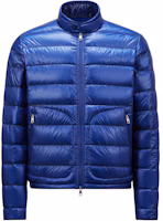 Order Moncler Acorus FW24 電藍色短版羽絨外套 男女適用 可調袖口。 J20911A1060053029751