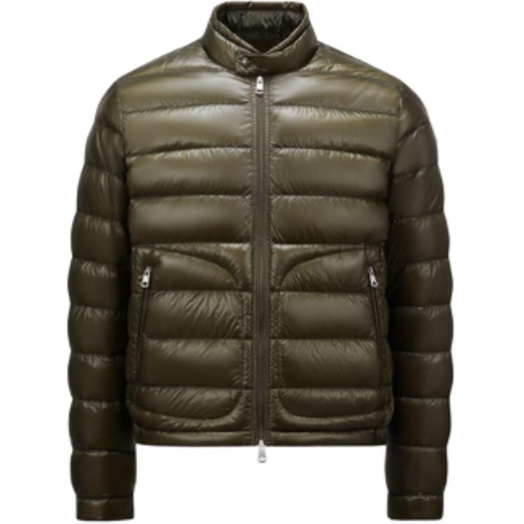 Moncler Acorus FW24 Unisex Lightweight Down Jacket Green with Logo & Zip. J20911A1060053029833 圖 2