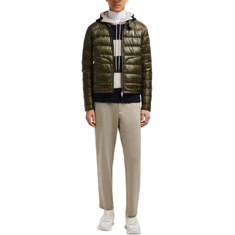 Moncler Acorus FW24 Unisex Lightweight Down Jacket Green with Logo & Zip. J20911A1060053029833 圖 4