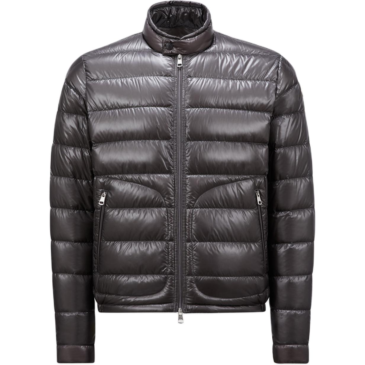 Moncler Acorus Lightweight Down Jacket Unisex Zip-Up Puffer - Dark Gray J20911A1060053029946 圖 2