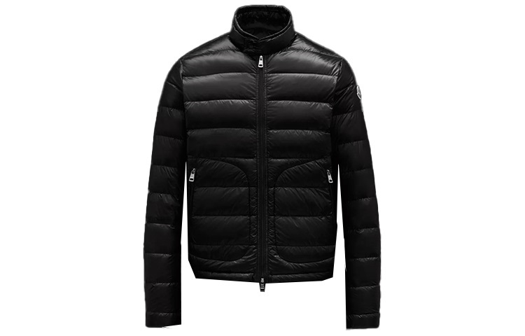 Moncler Acorus Lightweight Shiny Puffer Jacket Black Unisex Down Series. G10911A1060053029999