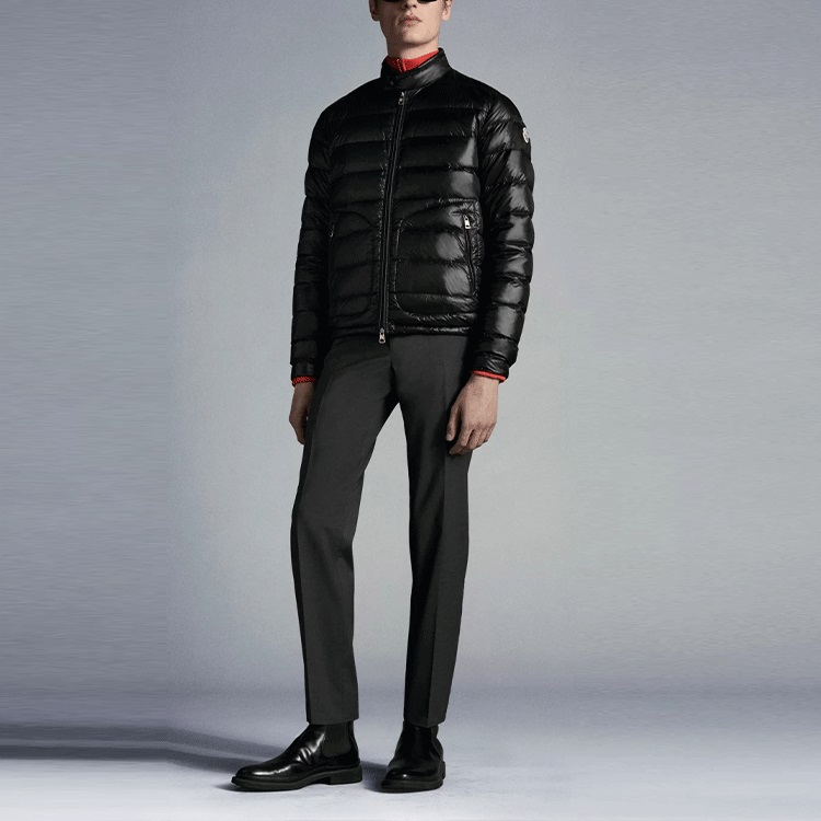 Lookbook Moncler Acorus Jaket Puffer Ringan Hitam Unisex Down Series. G10911A1060053029999