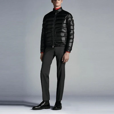 Moncler Acorus Lightweight Shiny Puffer Jacket Black Unisex Down Series. G10911A1060053029999 Lookbook Moncler Acorus Lightweight Shiny Puffer Jacket Black Unisex Down Series. G10911A1060053029999