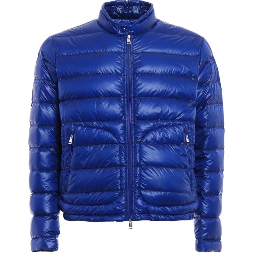 Moncler Acorus Quilted Lightweight Down Jacket for Men - Blue. C1091413549953029758