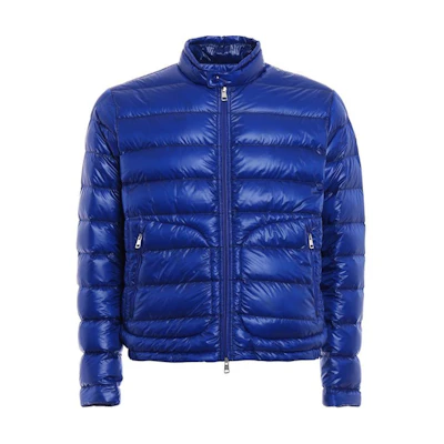 Moncler Acorus Quilted Lightweight Down Jacket for Men - Blue. C1091413549953029758