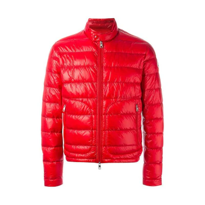 Moncler Acorus Red Quilted Nylon Down Jacket for Men. 4135499-53029-448