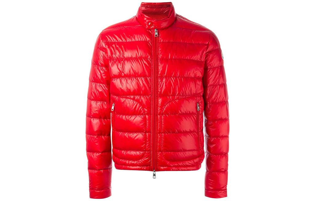 Order Moncler Acorus Jaket Pria Merah Quilted Nylon Down. 4135499-53029-448