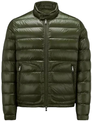 Moncler Acorus Series Glossy Down Jacket for Men in Olive Green. I20911A1060053029833 Order Moncler Acorus Series Glossy Down Jacket for Men in Olive Green. I20911A1060053029833