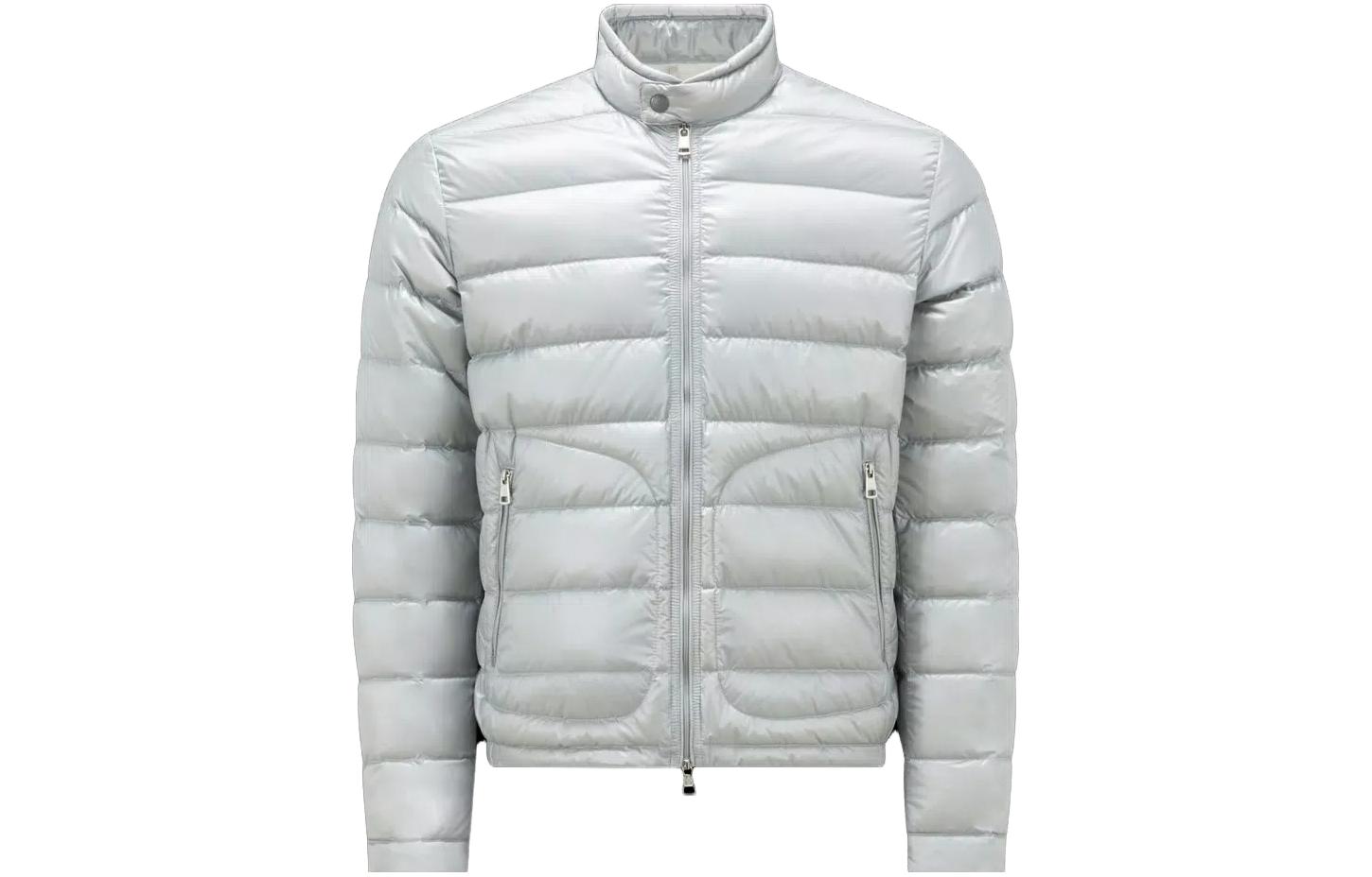 Moncler Acorus Series Grey Short Puffer Jacket Unisex Winter Wear I20911A106005302992V