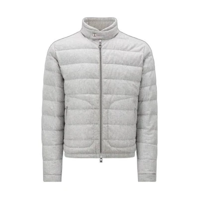 Moncler Acorus SS23 Grey Quilted Down Jacket with Zip and Stand Collar. I10911A00064596LQ910