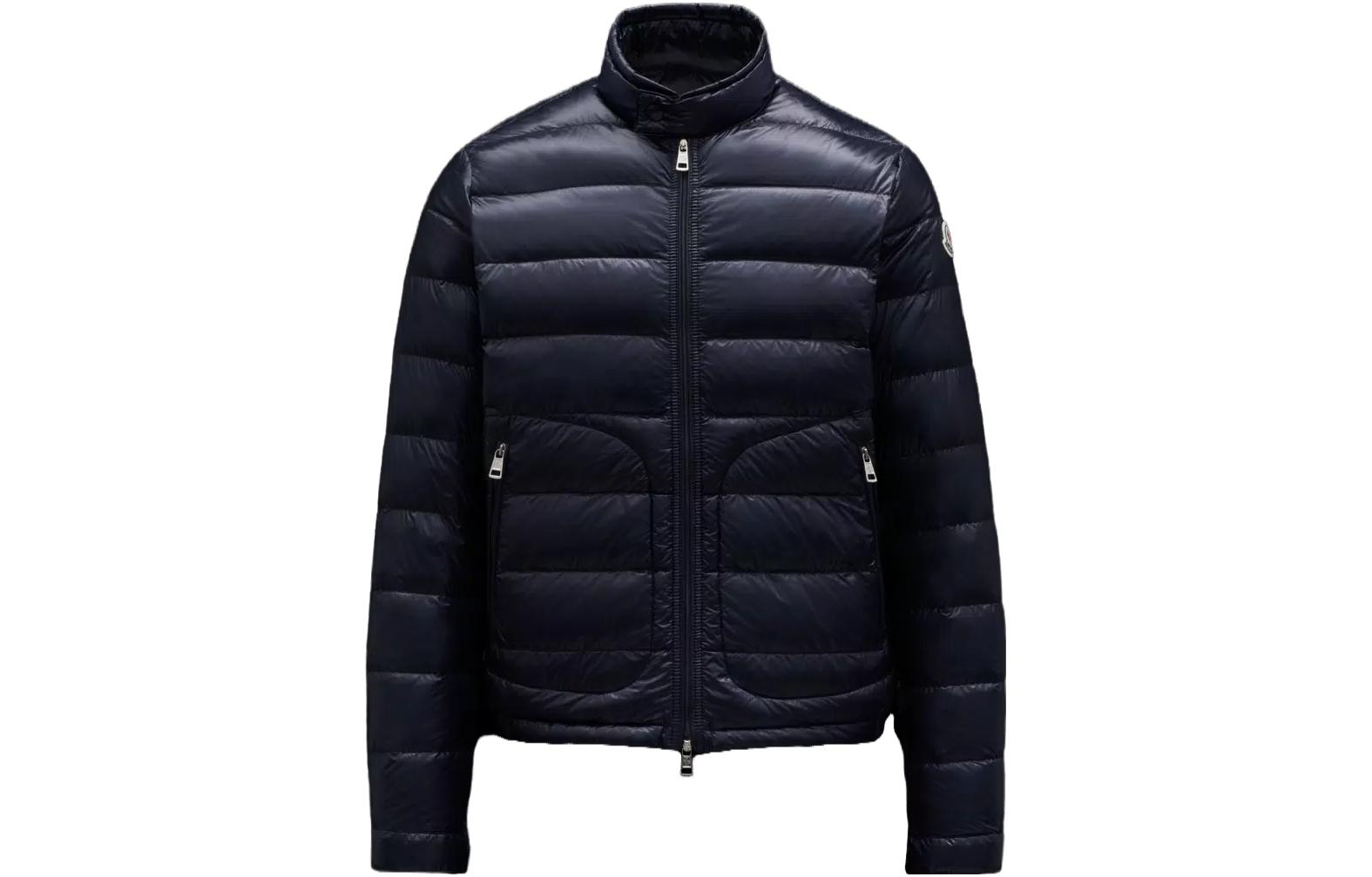 Moncler Acorus SS23 Glossy Lightweight Down Jacket for Men - Blue I10911A1060053029776