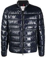Moncler Agar Logo Shiny Puffer Jacket Navy - Unisex Functional Design. G10911A52O0053A5T Moncler Agar Logo Shiny Puffer Jacket Navy - Unisex Functional Design. G10911A52O0053A5T