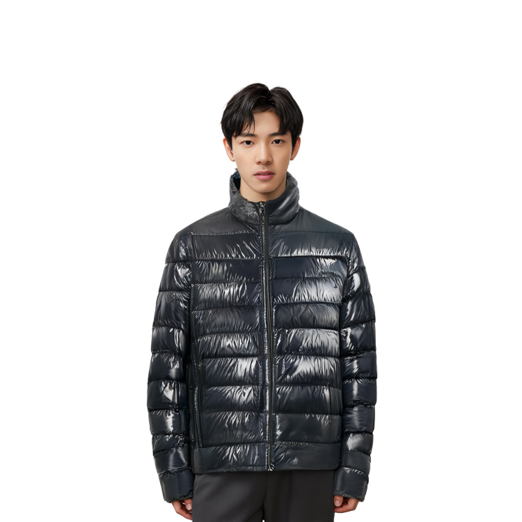 Sizing 몽클레어 아가르 로고 샤이니 패딩 재킷 네이비 - 유니섹스 기능성 디자인. G10911A52O0053A5T