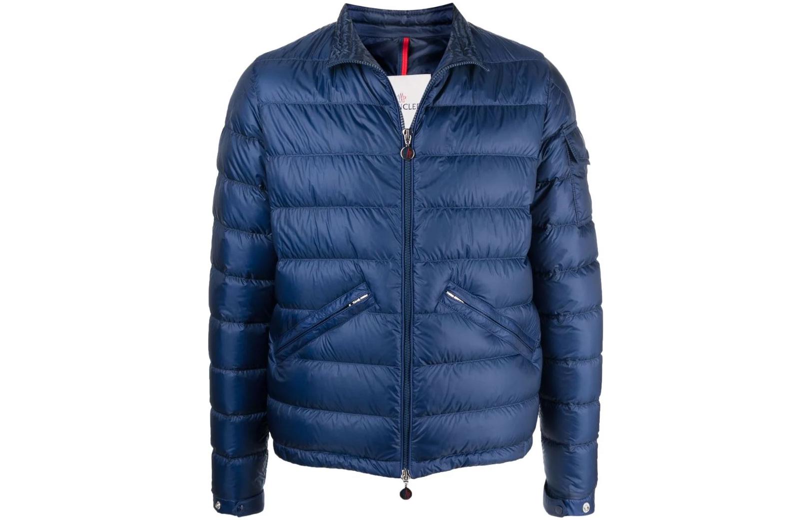 Moncler Agay SS22  Blue Long Sleeve Thick Down Jacket with Stand Collar. H10911A000755327977N 圖 2