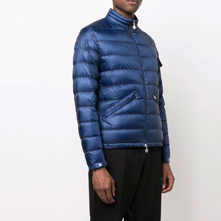 Moncler Agay SS22  Blue Long Sleeve Thick Down Jacket with Stand Collar. H10911A000755327977N 圖 5
