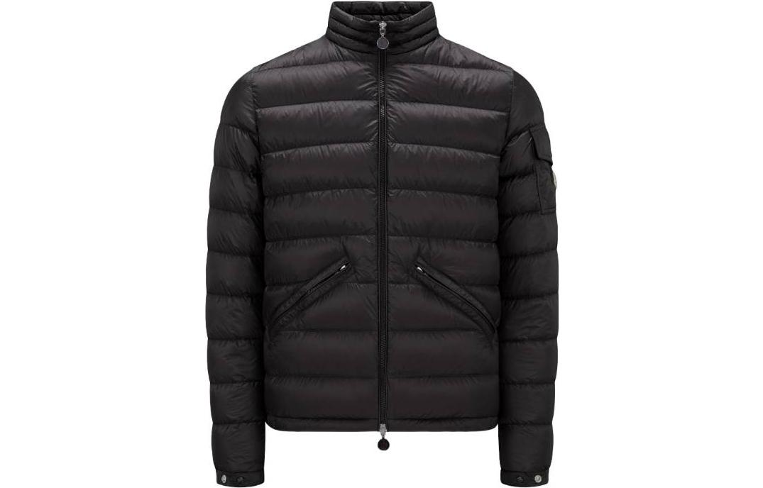Moncler Agay Unisex Black Short Down Jacket Casual Solid Zip Long Sleeve. J10911A0016253279999 圖 2