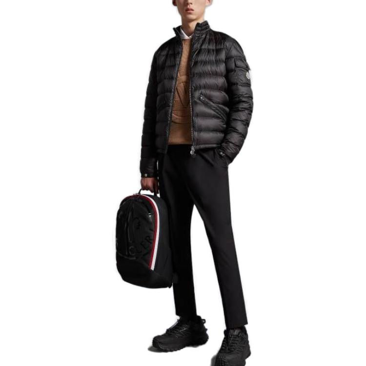 Moncler Agay Unisex Black Short Down Jacket Casual Solid Zip Long Sleeve. J10911A0016253279999 圖 3