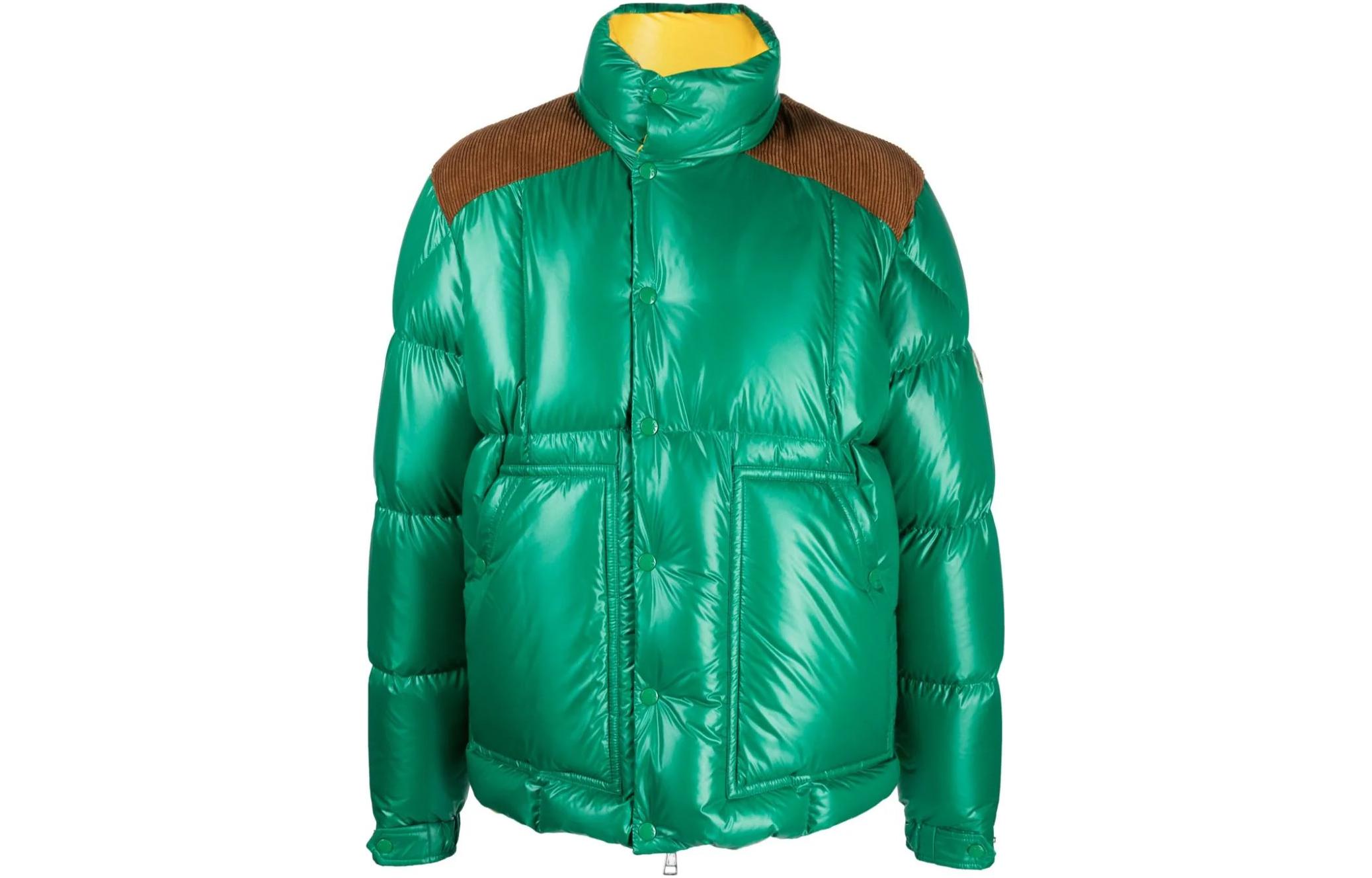 Moncler Ain Two-Tone Down Jacket  Green Full-Sleeve Outerwear 1A00127595ZJ845 圖 2