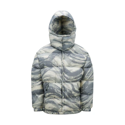 Moncler All-Over Print Hooded Down Jacket Multicolor H209K1A00001M2561F92