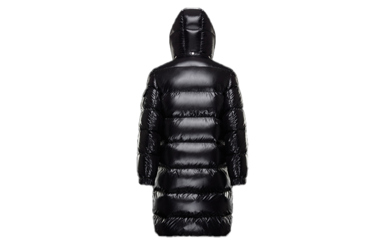 Moncler Alpine Goose Down Glossy Hooded Long Down Jacket Black Unisex 0911D50700C0081999 圖 3