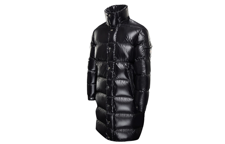 Moncler Alpine Goose Down Glossy Hooded Long Down Jacket Black Unisex 0911D50700C0081999 圖 4